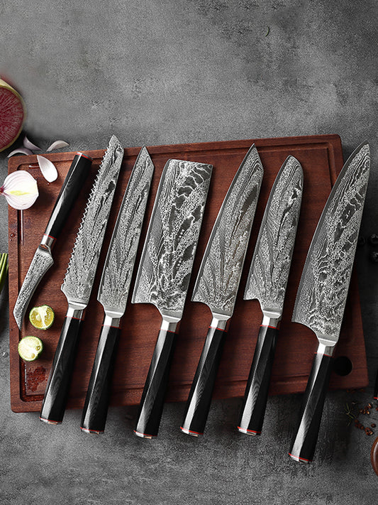 Damascus Steel Knife Set