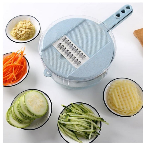 8-in-1 Gourmet Slicer, Drainer & Grater Set