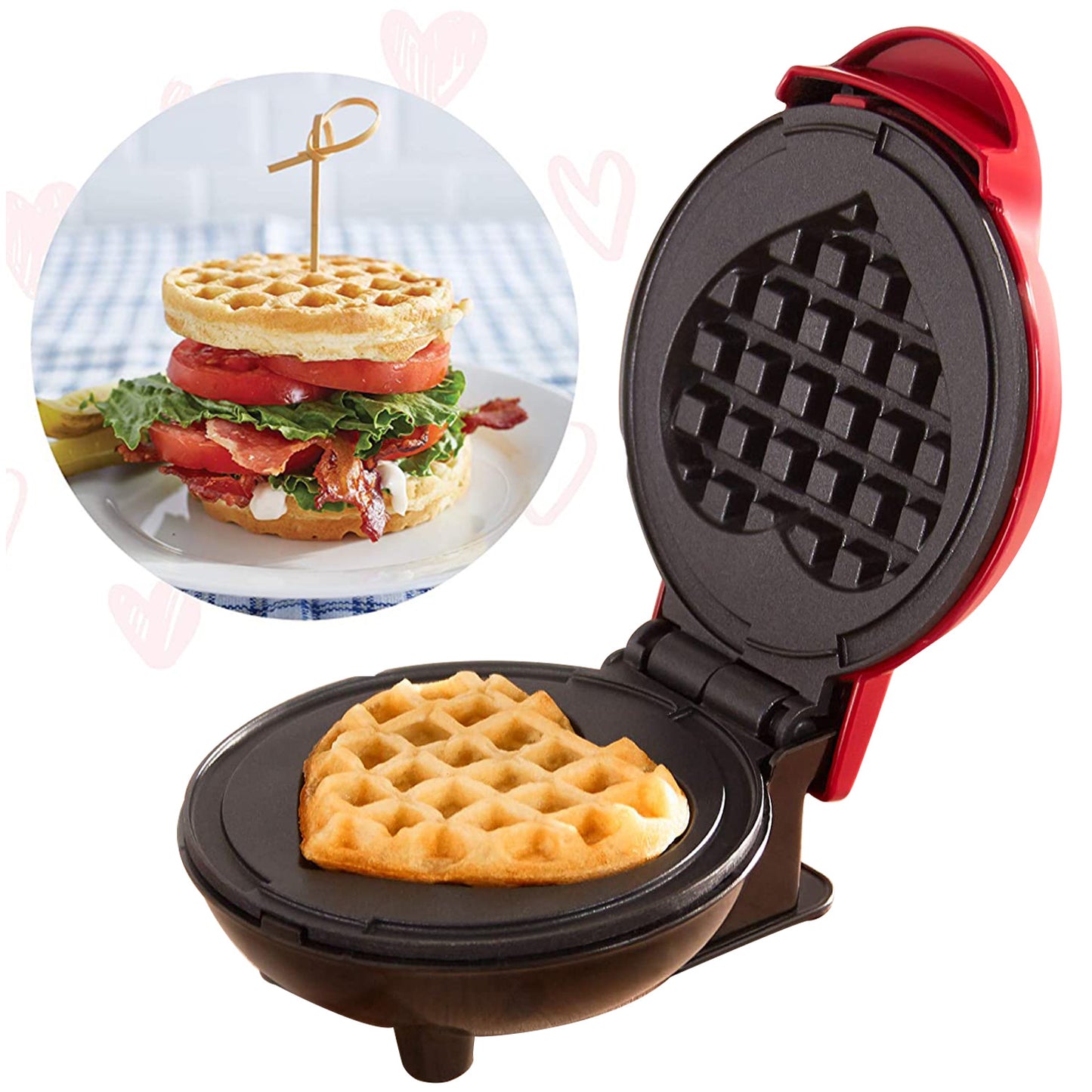 Portable Mini Waffle Maker