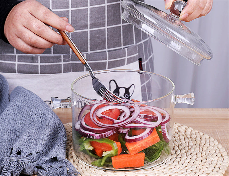 Transparent Glass Soup Pot