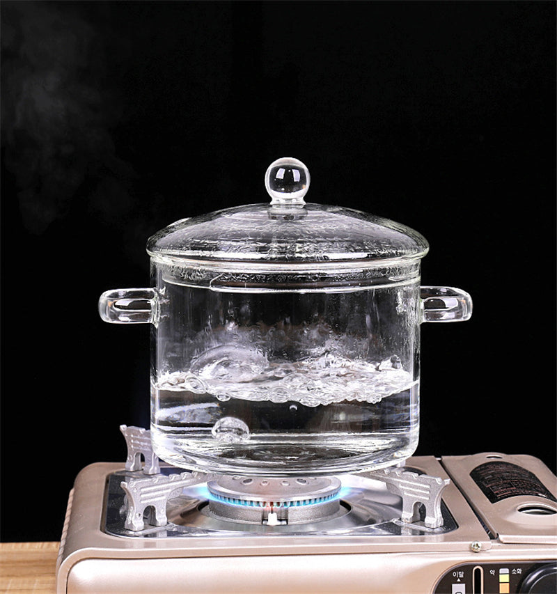 Transparent Glass Soup Pot