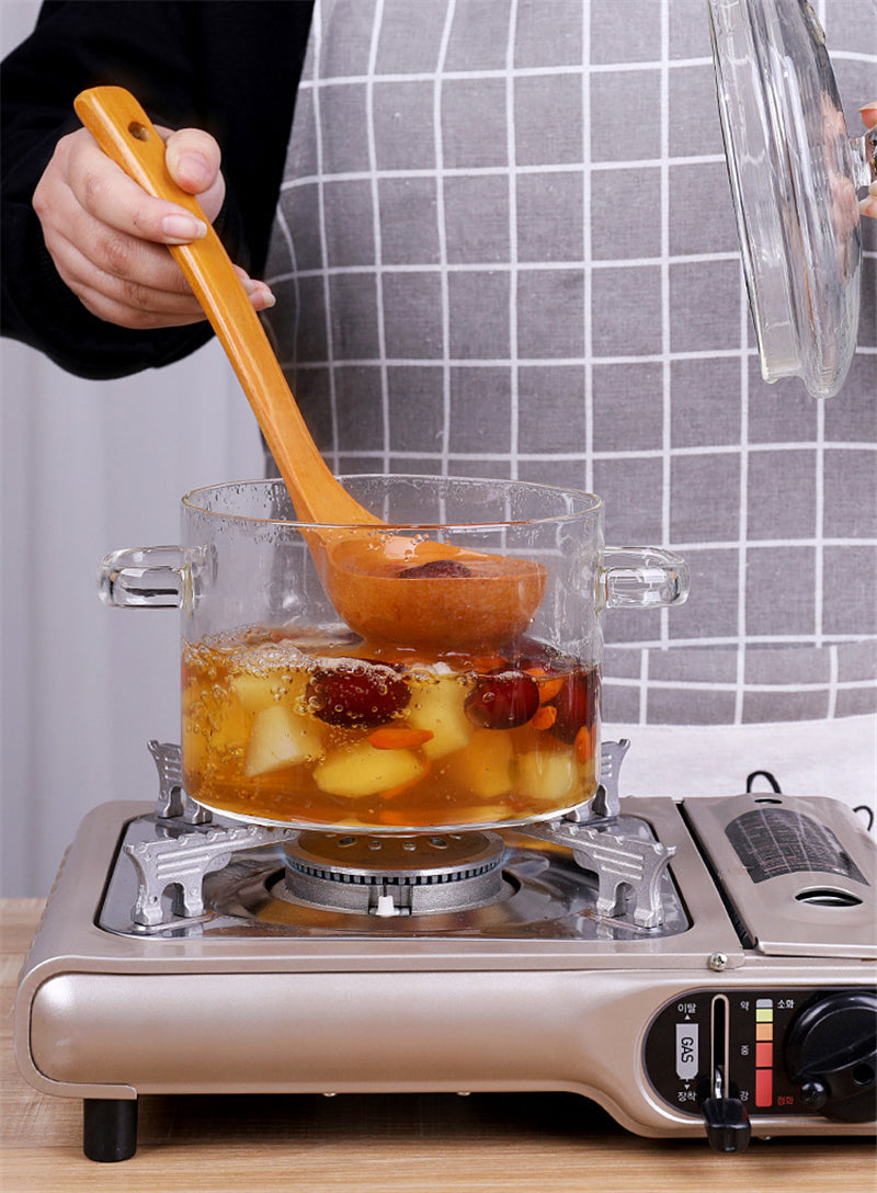 Transparent Glass Soup Pot