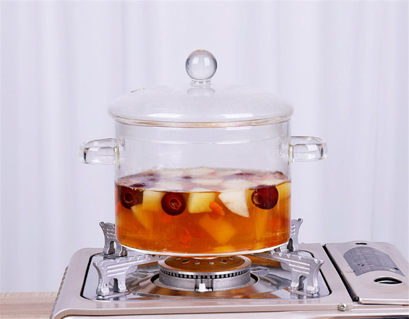 Transparent Glass Soup Pot