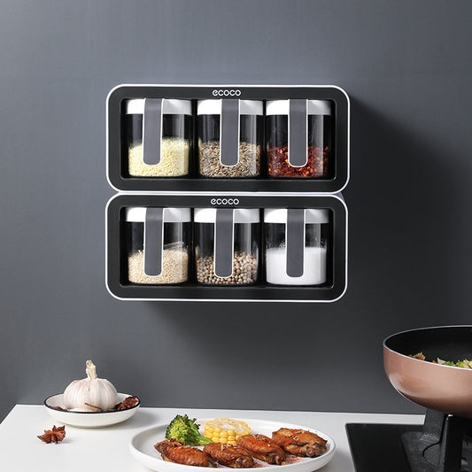 Wall-Mounted Spice Box Set