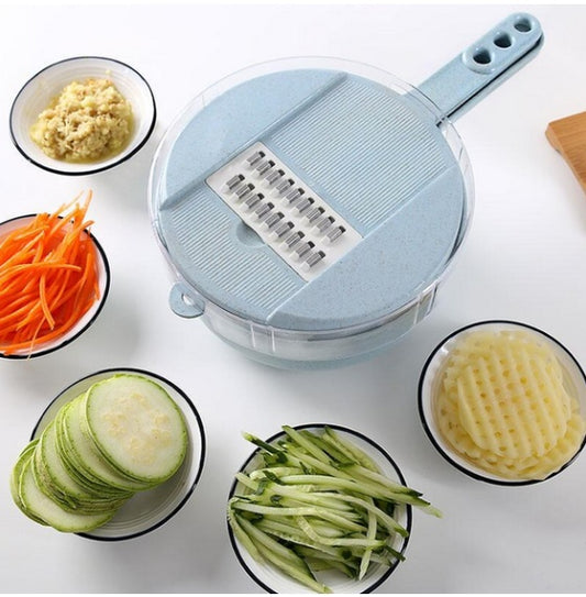 8-in-1 Gourmet Slicer, Drainer & Grater Set