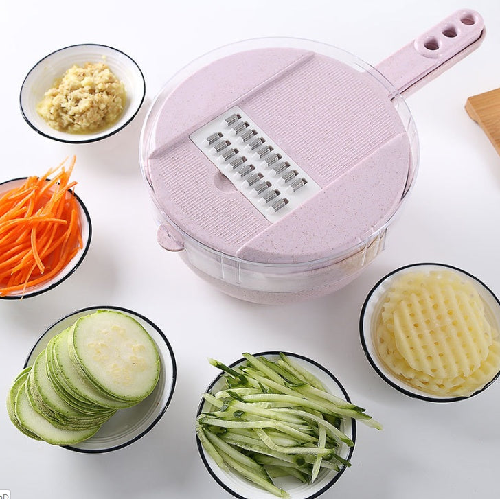 8-in-1 Gourmet Slicer, Drainer & Grater Set