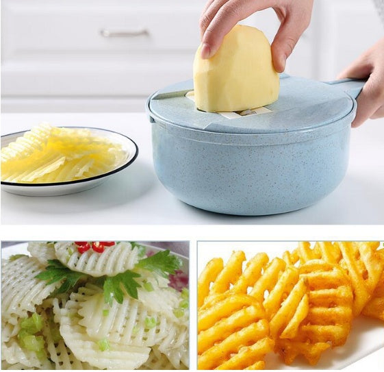 8-in-1 Gourmet Slicer, Drainer & Grater Set